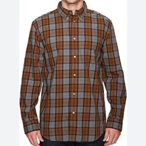 Filson Men's Sutter Sport Casual Plaid Shirt - Brown and Gray